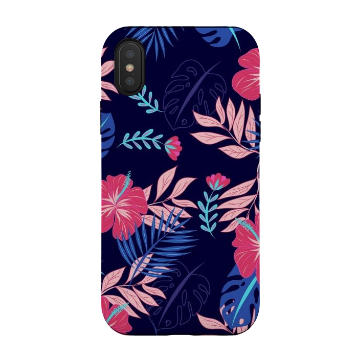 iPhone Xs / X StrongFit VIBRE AND HAPPY LEAVES by ArtsCase