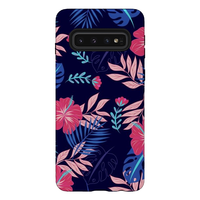 Galaxy S10 StrongFit VIBRE AND HAPPY LEAVES by ArtsCase