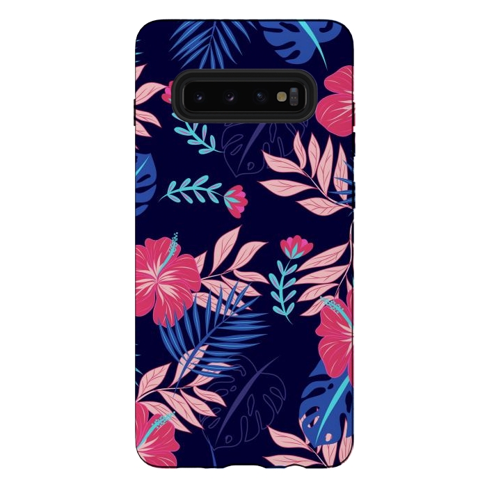 Galaxy S10 plus StrongFit VIBRE AND HAPPY LEAVES by ArtsCase