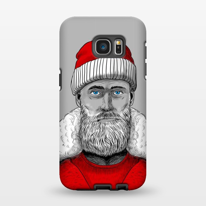 Galaxy S7 EDGE StrongFit Santa Claus Hipster by Alberto