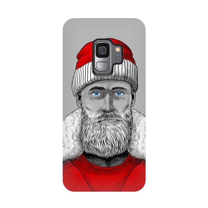 Galaxy S9 StrongFit Santa Claus Hipster by Alberto