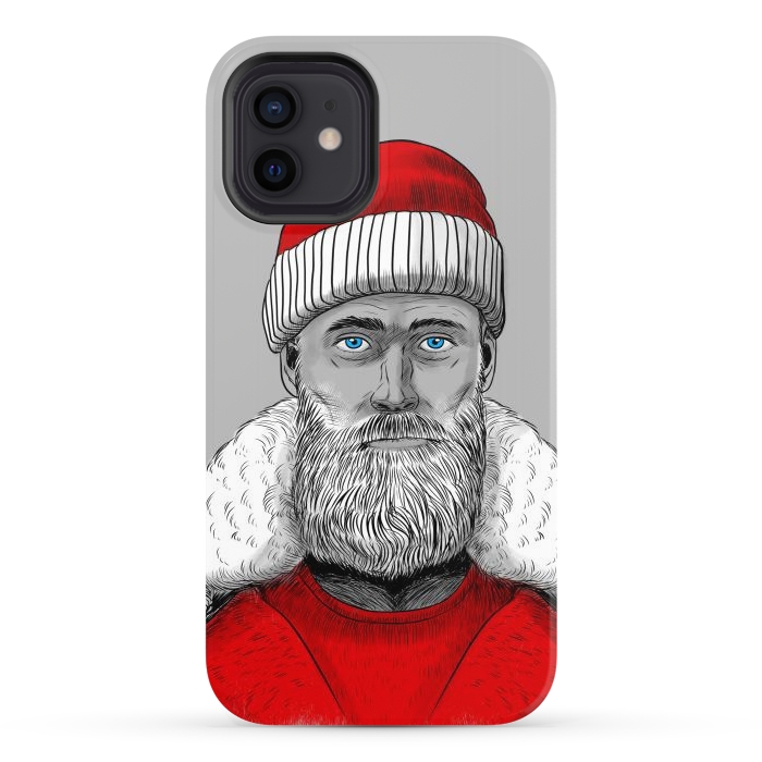 iPhone 12 StrongFit Santa Claus Hipster by Alberto