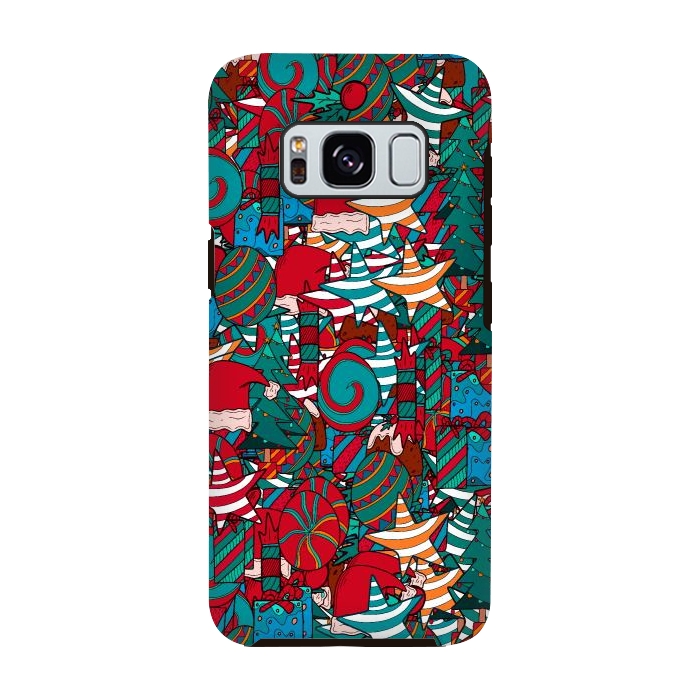 Galaxy S8 StrongFit A Christmas pattern by Steve Wade (Swade)