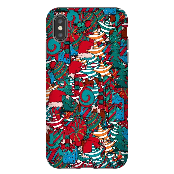 iPhone Xs Max StrongFit A Christmas pattern by Steve Wade (Swade)