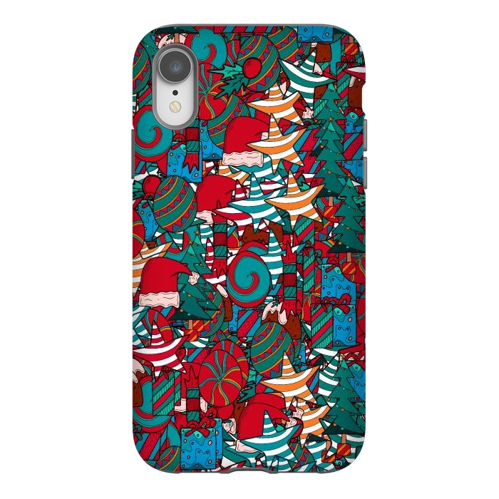 iPhone Xr StrongFit A Christmas pattern by Steve Wade (Swade)