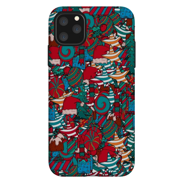 iPhone 11 Pro Max StrongFit A Christmas pattern by Steve Wade (Swade)