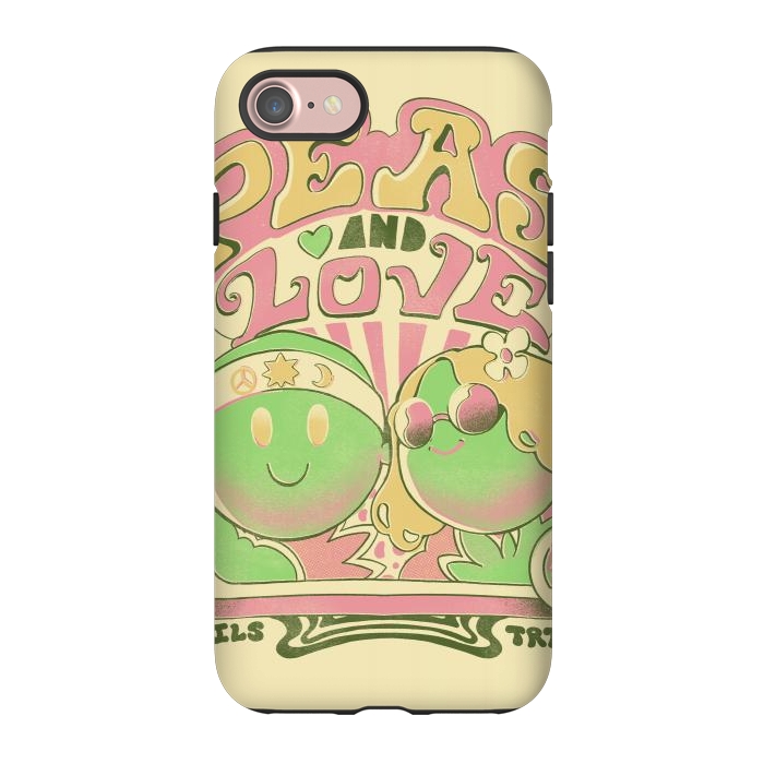 iPhone 7 StrongFit Peas and Love by Ilustrata
