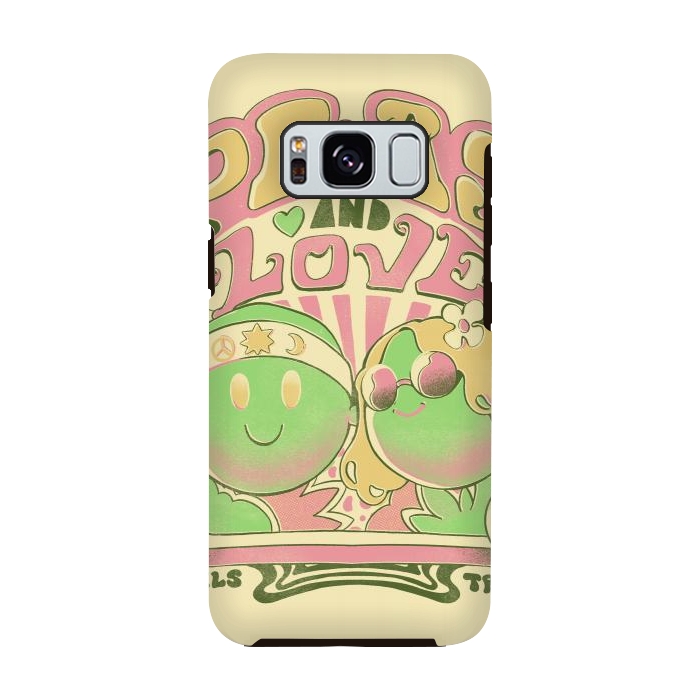 Galaxy S8 StrongFit Peas and Love by Ilustrata