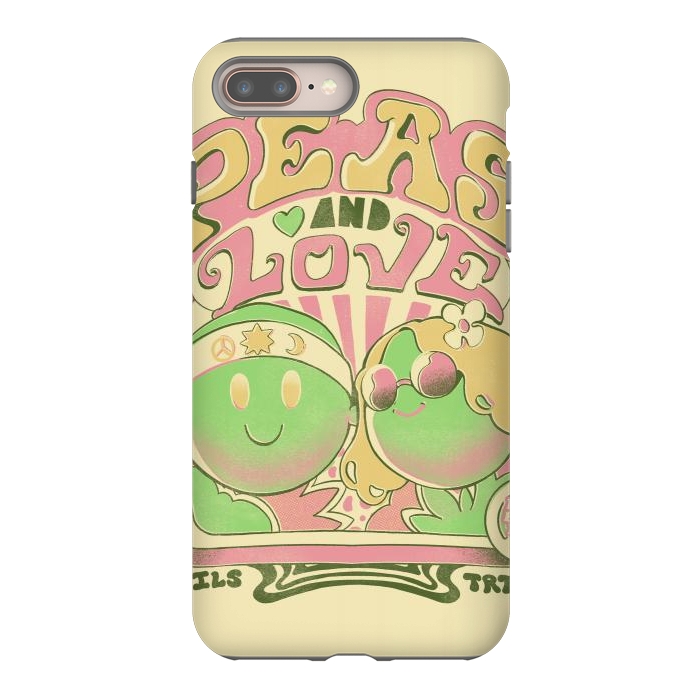 iPhone 8 plus StrongFit Peas and Love by Ilustrata