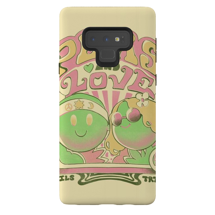 Galaxy Note 9 StrongFit Peas and Love by Ilustrata