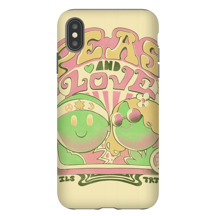 iPhone Xs Max StrongFit Peas and Love by Ilustrata