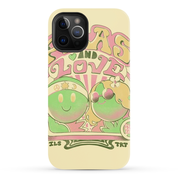 iPhone 12 Pro Max StrongFit Peas and Love by Ilustrata