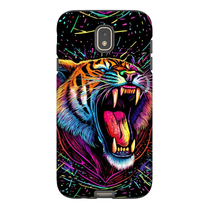 Galaxy J7 StrongFit Bored Screaming Psychedelic Tiger by Alberto