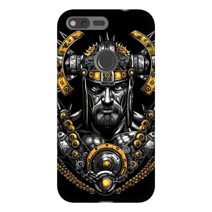 Pixel XL StrongFit Fantasy warrior with spikes by Alberto