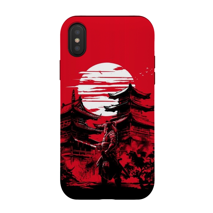 iPhone Xs / X StrongFit Samurai warrior in feudal Japan by Alberto