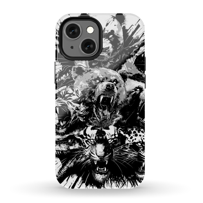 iPhone 12 mini StrongFit Wild animals by Alberto