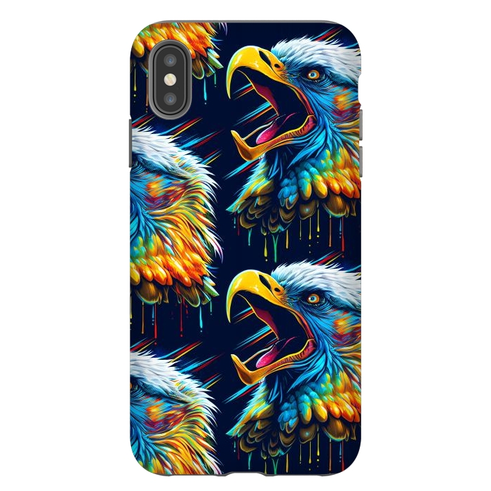 iPhone Xs Max StrongFit Eagle cry by Alberto