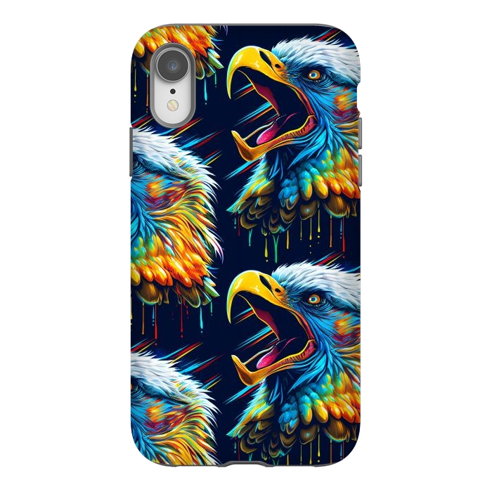 iPhone Xr StrongFit Eagle cry by Alberto