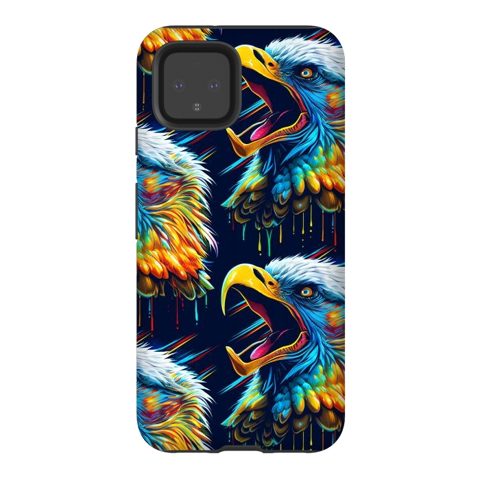 Pixel 4 StrongFit Eagle cry by Alberto