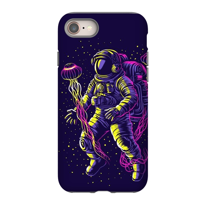iPhone 8 StrongFit Astronaut with galactic jellyfish by Alberto