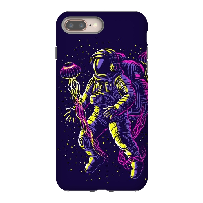 iPhone 8 plus StrongFit Astronaut with galactic jellyfish by Alberto