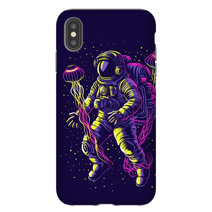 iPhone Xs Max StrongFit Astronaut with galactic jellyfish by Alberto