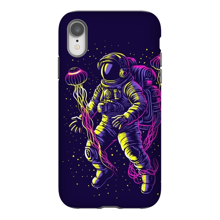 iPhone Xr StrongFit Astronaut with galactic jellyfish by Alberto