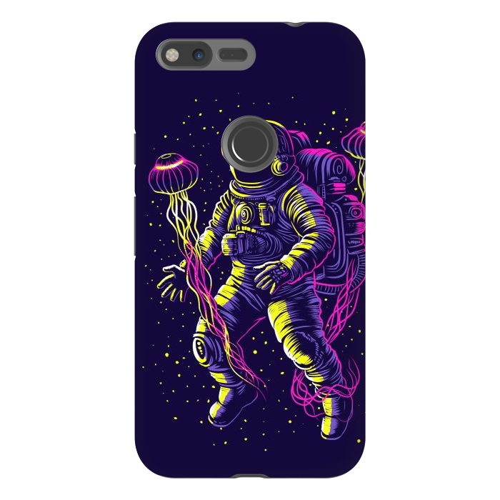 Pixel XL StrongFit Astronaut with galactic jellyfish by Alberto