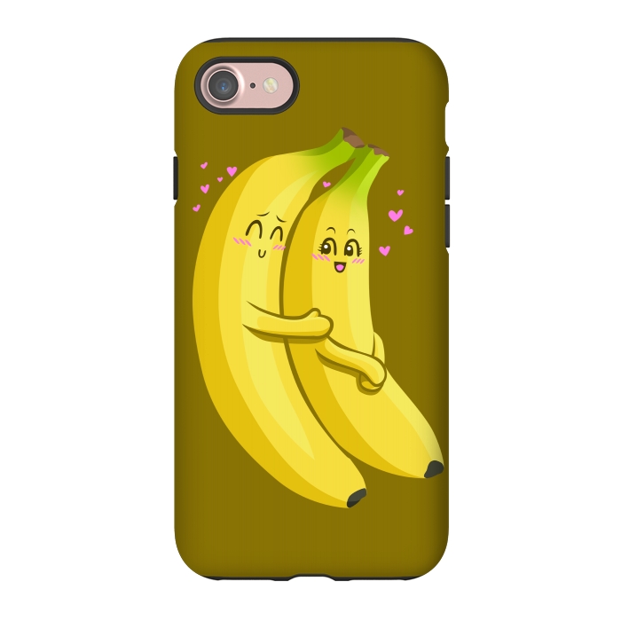 iPhone 7 StrongFit Embrace of bananas by Alberto