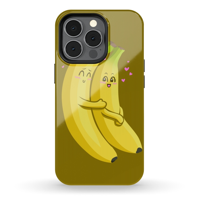 iPhone 13 pro StrongFit Embrace of bananas by Alberto