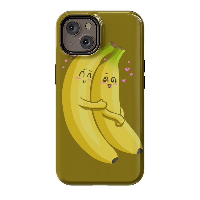 iPhone 14 StrongFit Embrace of bananas by Alberto