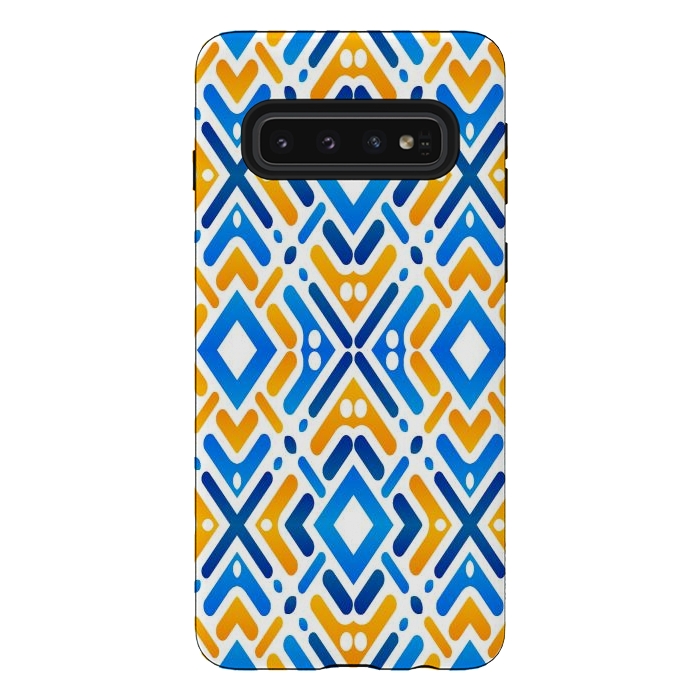Galaxy S10 StrongFit Colorful pattern by Bledi