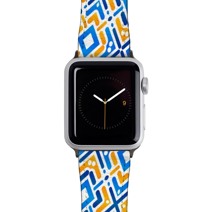 Watch 42mm / 44mm Strap PU leather Colorful pattern by Bledi