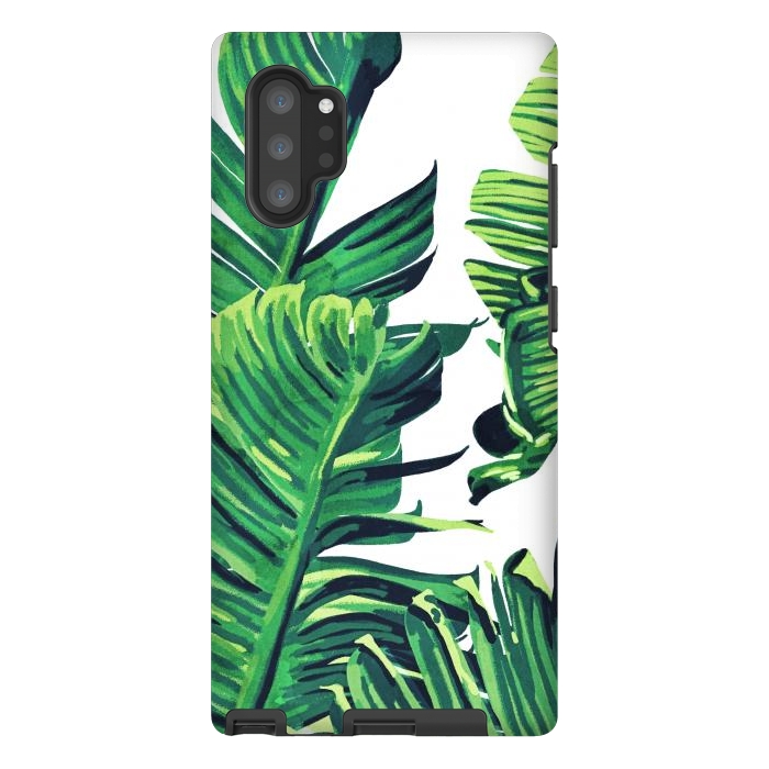 Galaxy Note 10 plus StrongFit Banana Tree Leaves by Uma Prabhakar Gokhale