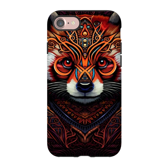 iPhone 7 StrongFit Indian tribal red panda by Alberto