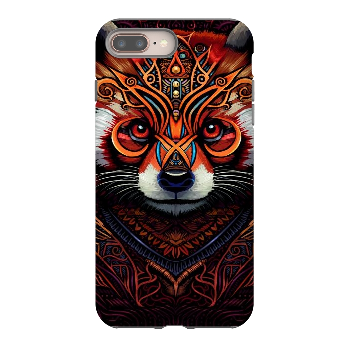 iPhone 7 plus StrongFit Indian tribal red panda by Alberto