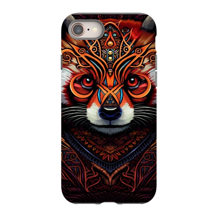 iPhone 8 StrongFit Indian tribal red panda by Alberto
