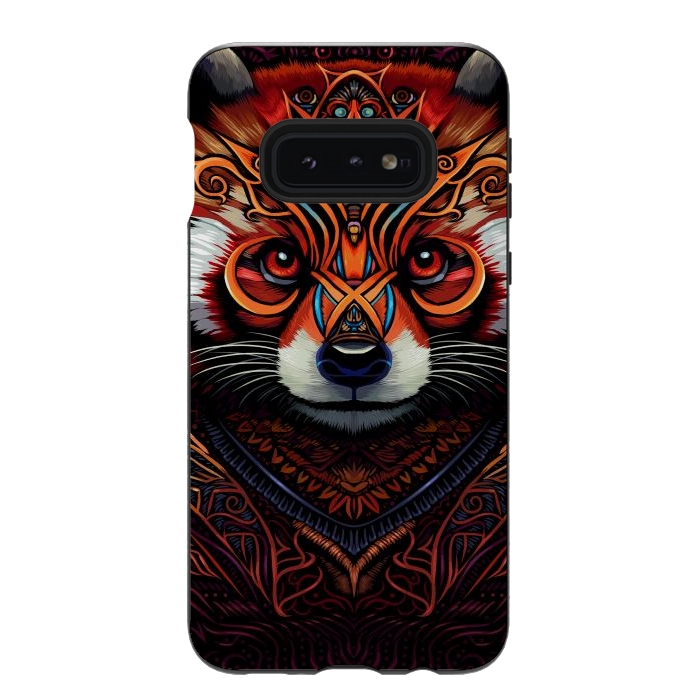 Galaxy S10e StrongFit Indian tribal red panda by Alberto