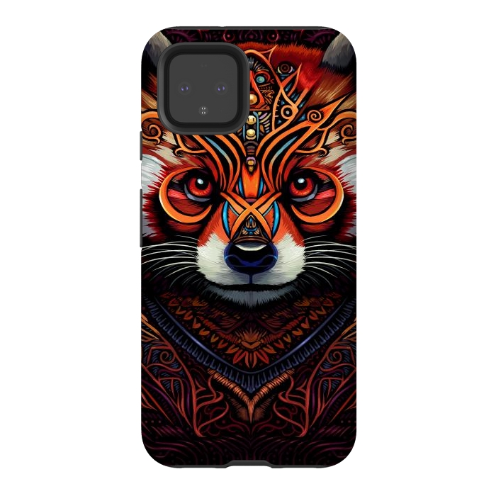 Pixel 4 StrongFit Indian tribal red panda by Alberto