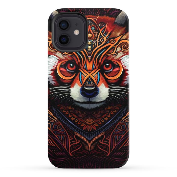 iPhone 12 StrongFit Indian tribal red panda by Alberto