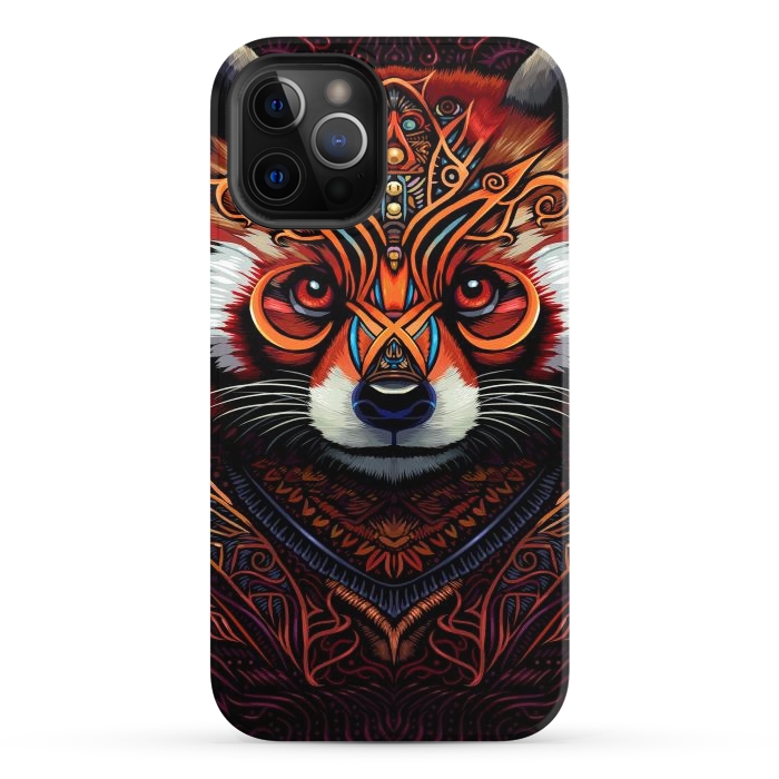 iPhone 12 Pro StrongFit Indian tribal red panda by Alberto