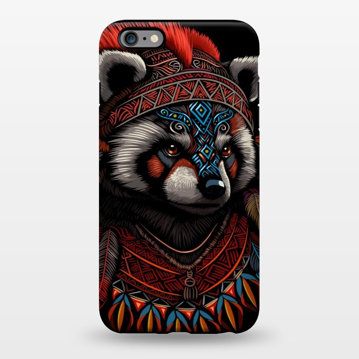 iPhone 6/6s plus StrongFit Red panda Indian Chief by Alberto