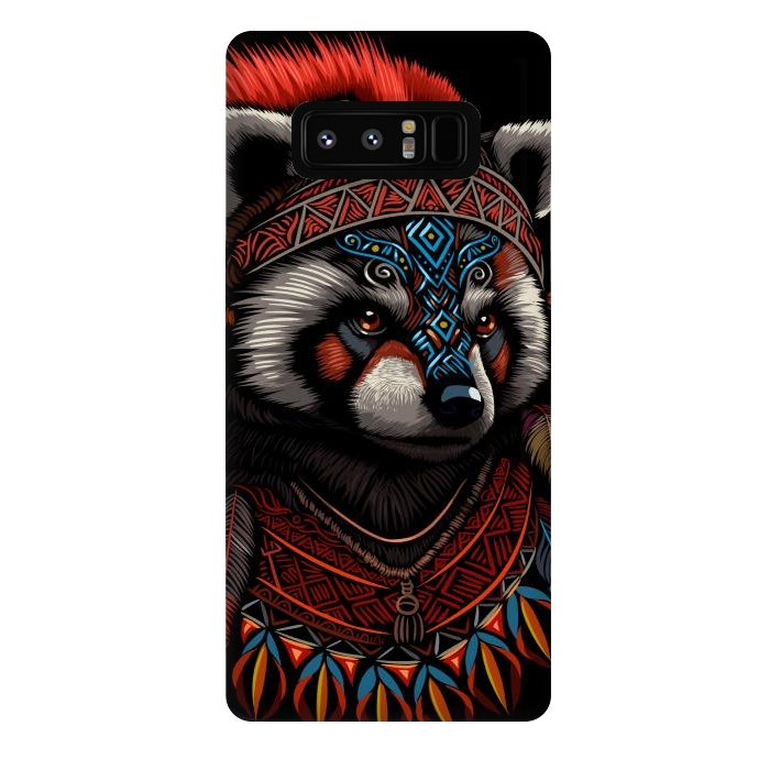 Galaxy Note 8 StrongFit Red panda Indian Chief by Alberto