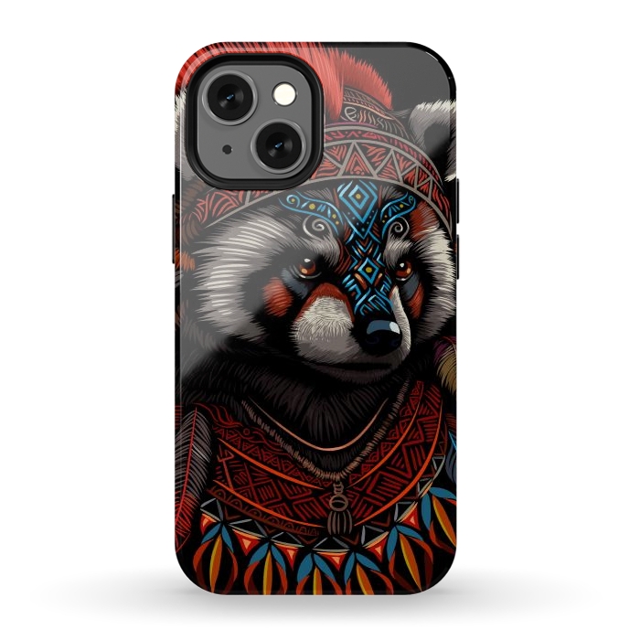 iPhone 12 mini StrongFit Red panda Indian Chief by Alberto