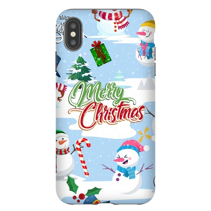 iPhone Xs Max StrongFit Snowman 2 by Bledi