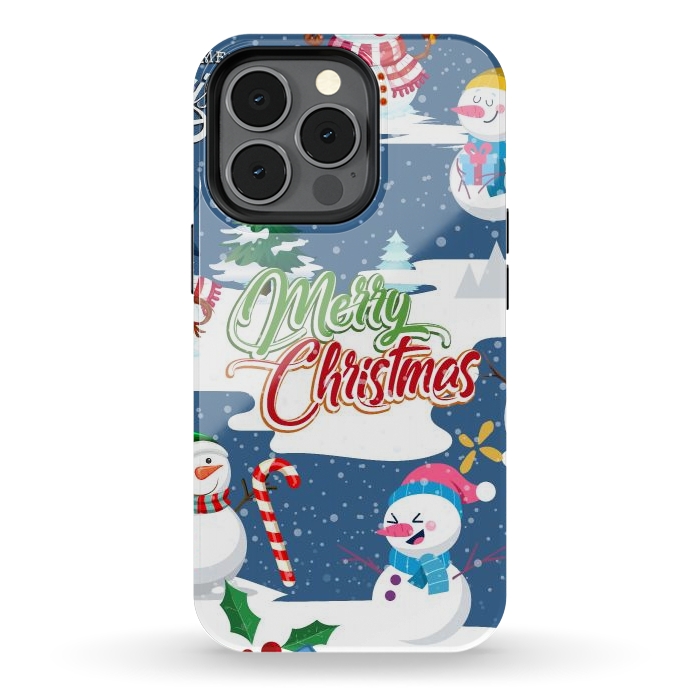 iPhone 13 pro StrongFit Snowman 3 by Bledi