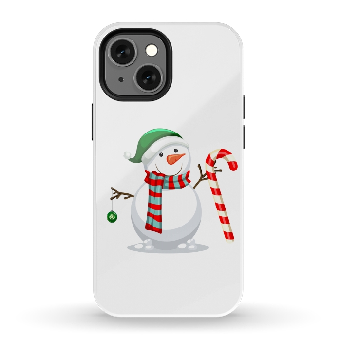 iPhone 13 mini StrongFit Snowman by Bledi