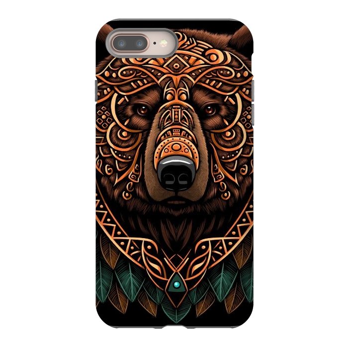 iPhone 7 plus StrongFit Bear grizzly tribal chief by Alberto