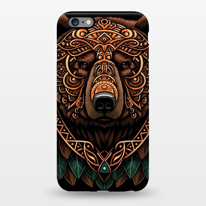 iPhone 6/6s plus StrongFit Bear grizzly tribal chief by Alberto