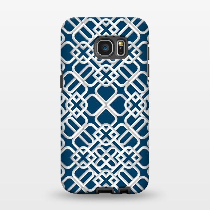 Galaxy S7 EDGE StrongFit Arabic White Ornament 1 by Bledi